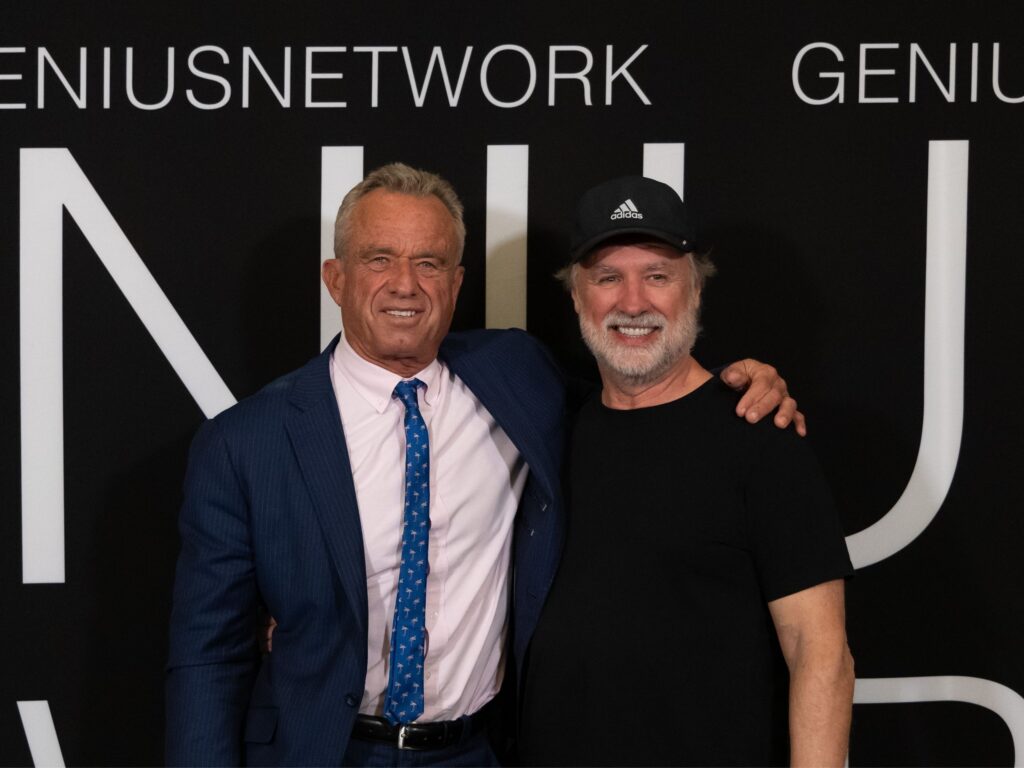 Randy Long and Robert F. Kennedy Jr. at the GeniusNetwork